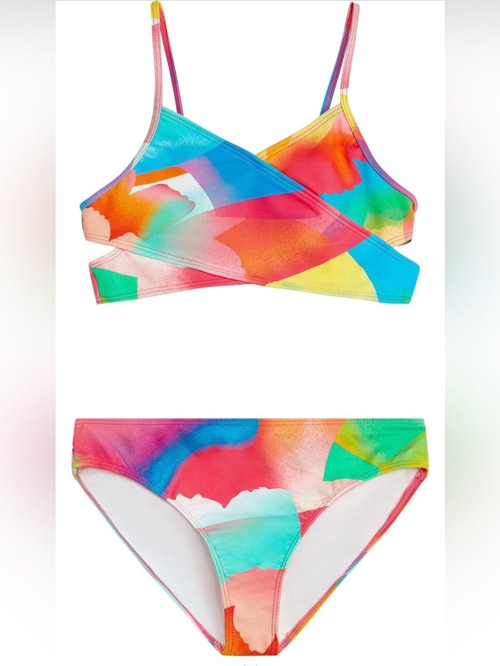 Kanu Surf Girls' Coral Reef Beach Sport Wrap Around Bikini 2-piece Swimsuit